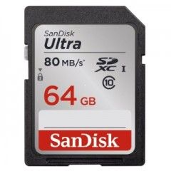 Sandisk Ultra SDXC 64 GB 80 MB/s Class 10 UHS-I