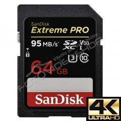 SanDisk Extreme Pro SDXC 64 GB 170 MB/s class 10 UHS-I U3 V30